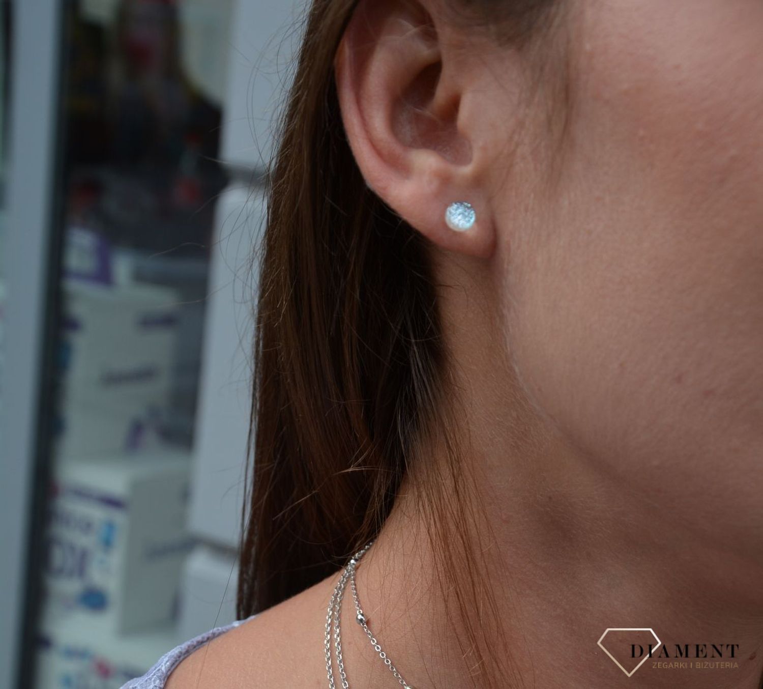 Kolczyki srebrne szkło weneckie białe Murano 15.jpg